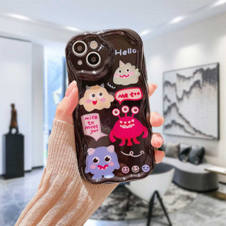 เคสโทรศัพท์มือถือ ขอบโค้ง ลายมอนสเตอร์ 3D สําหรับ Realme C35 C33 C30 C30S C55 C11 2021 C21Y C31 C15 C21 C25 C20 C3 C12 C2 C25S 10 5S 5 5i 9i C17 7i C1 C25Y C2 C3i 6i C20A  Narzo 20 10 10A 20A 30A 50i 50A Prime