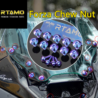 RTAMO Titanium Gr5 ขายึดเคี้ยว Forza 300 Forza 350 ขายึดเคี้ยว Nut(1ชุดได้14ตัว)