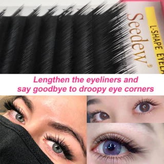 Seedew L LJ LB LC LD LU ขนตาต่อ ขนตาปลอม คุณภาพสูง การต่อขนตา L Curl ขนตา foxy