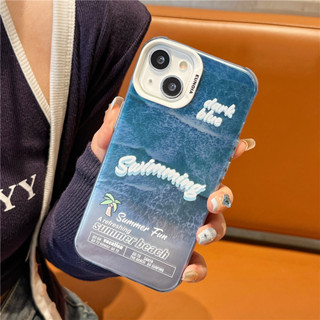 เคสโทรศัพท์มือถือนิ่ม ลายชายหาดฤดูร้อน สําหรับ iPhone 11 12 13 14 PRO MAX iPhone14 iPhone14ProMax iPhone 14ProMax