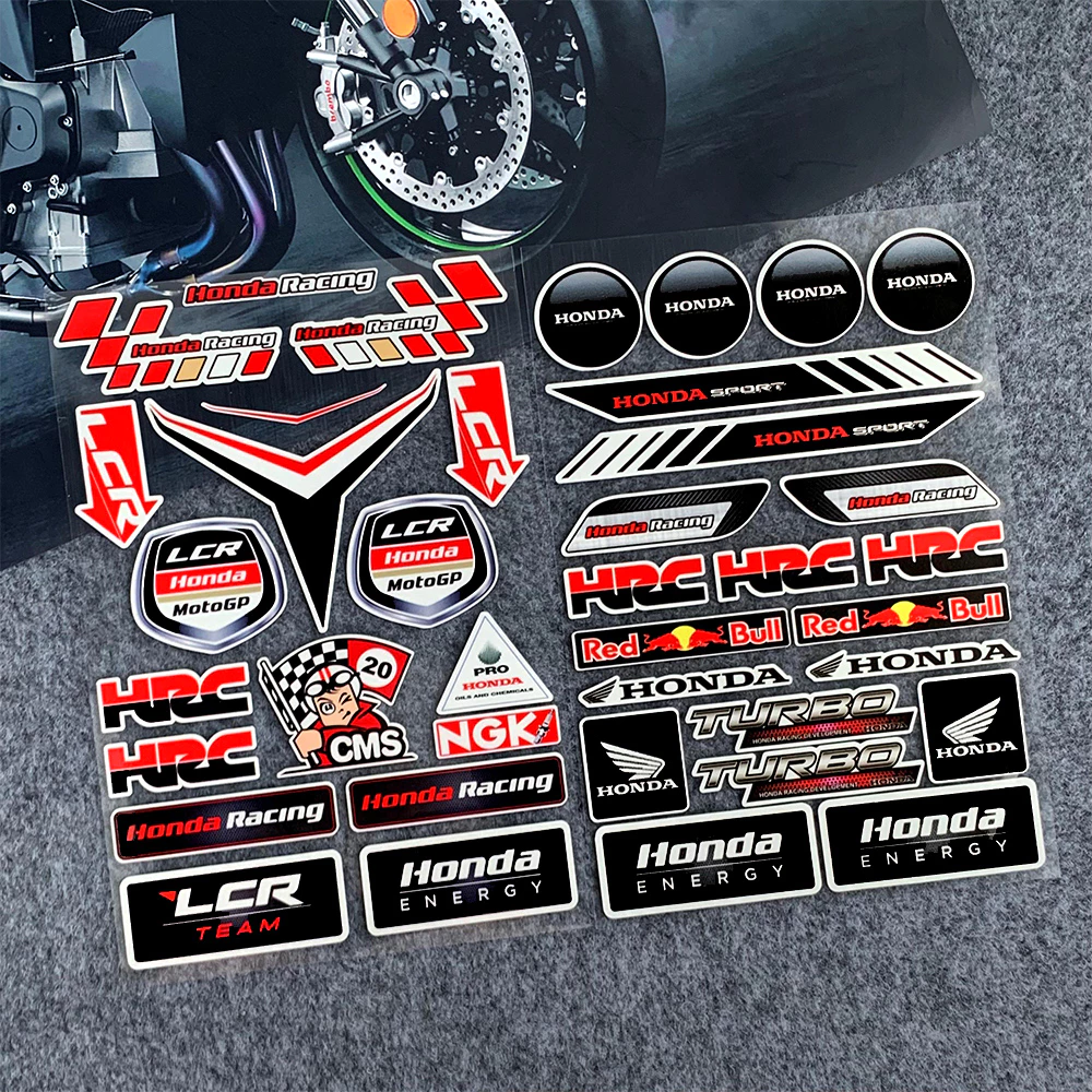 สติกเกอร์โลโก้ Honda สำหรับ PCX 2015 2019 2020 HRC Wave110i 125i Click125 150 ADV150 Forza350 Super Cub Zoomer X thumbnail 4