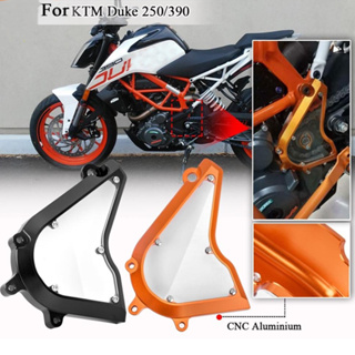 Ljbkoall ฝาครอบเฟืองโซ่ ด้านหน้า กันตก สีส้ม สําหรับรถจักรยานยนต์ KTM DUKE 250 390 2017-2023 2021 2020