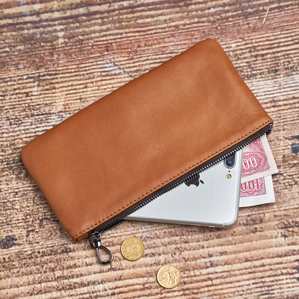 [พร้อมส่ง] Nupugoo กระเป๋าสตางค์ลําลอง หนังวัวแท้ ใบยาว ทรงคลัทช์ เข้ารูป ใส่โทรศัพท์มือถือได้ แฟชั่นสําหรับผู้ชาย และผู้หญิง - รูปที่ 4