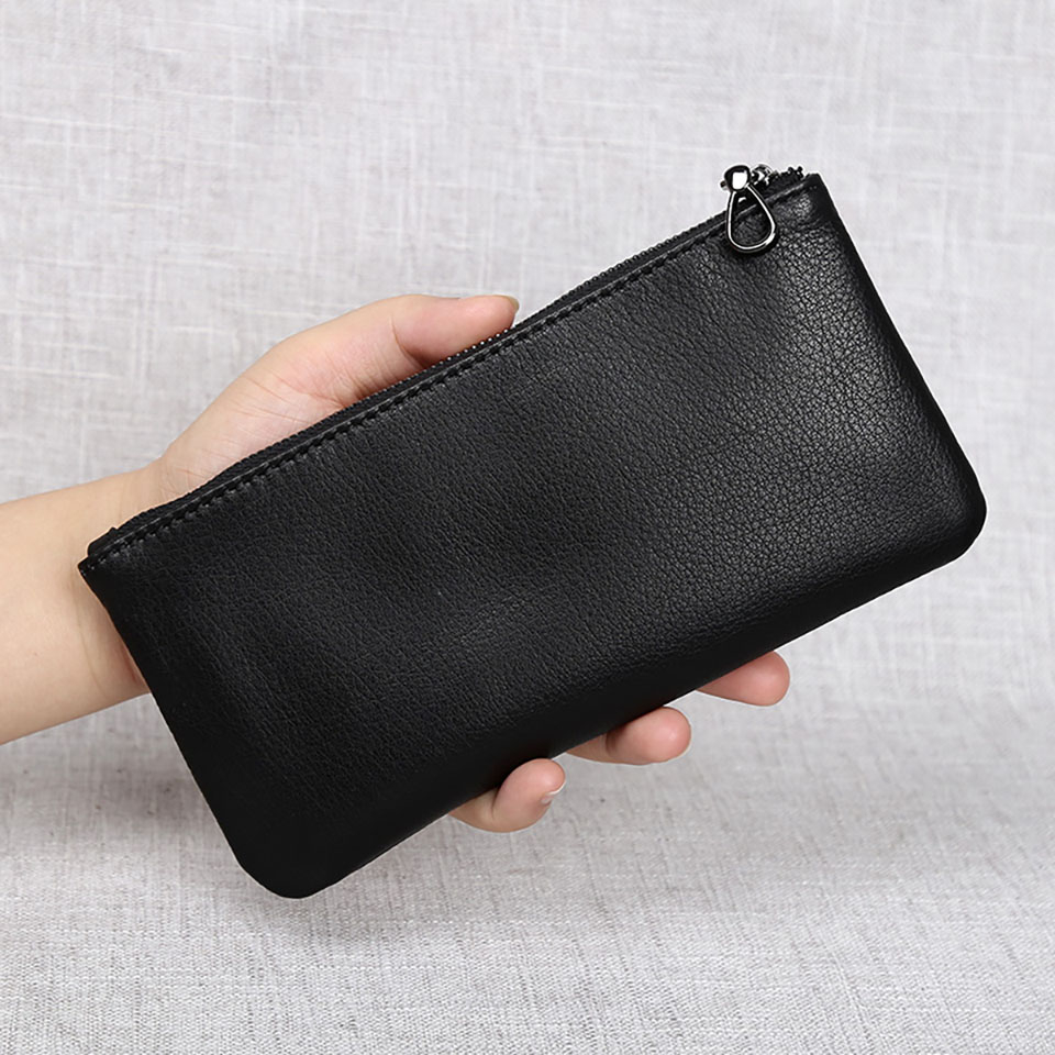 [พร้อมส่ง] Nupugoo กระเป๋าสตางค์ลําลอง หนังวัวแท้ ใบยาว ทรงคลัทช์ เข้ารูป ใส่โทรศัพท์มือถือได้ แฟชั่นสําหรับผู้ชาย และผู้หญิง - รูปที่ 6