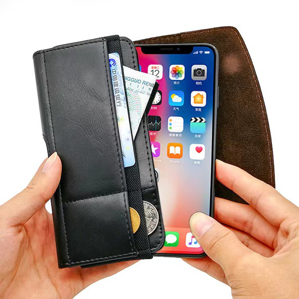 เข็มขัดหนังคลิป Holster กระเป๋าโทรศัพท์สําหรับ iPhone 15 14 13 Pro Max 12 MINI 11 X XS XR 6 6S 7 8 Plus กระเป๋าเอว