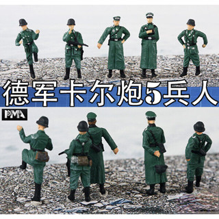 โมเดลฟิกเกอร์ Diorama 1/72 German Cal Gun Winter Clothing 5 Soldiers ของเล่นสําหรับเด็ก