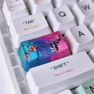 Mechanical Keyboard Personality 1.75u Capital Key Resin Drop Key Cap Zen Pool