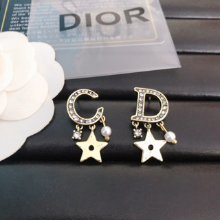 Dior9.5 ต่างหู รูปดาว สีทอง หรูหรา สําหรับผู้หญิง103207