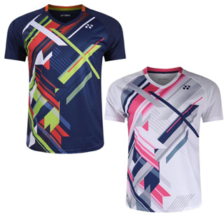 New Yonex เสื้อแจ็กเก็ตแบดมินตัน แขนสั้น แห้งเร็ว เข้าได้กับทุกชุด สําหรับผู้ชาย และผู้หญิง