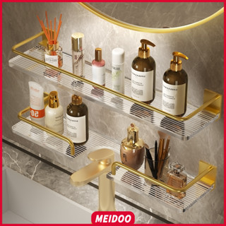 MEIDOO ชั้นวางของในห้องน้ำ ชั้นวางอ่างล้างหน้าแบบกันน้ำ สวยงาม ติดตั้งแบบไม่ต้องเจาะ