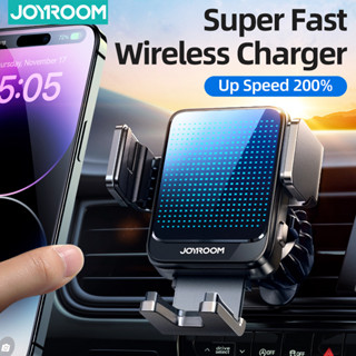 Joyroom 15W ที่วางโทรศัพท์ในรถยนต์ ที่ชาร์จไร้สาย อัตโนมัติ ชาร์จเร็ว สําหรับ iP 14 13 12 Pro Max Samsung Z ที่วางโทรศัพท์ในรถ แบบฝาพับ