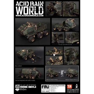 พร้อมส่ง ฟิกเกอร์ TA Acid Rain War 1/18FAV-A48 Realm Force A49 Sea Land Ankylosaurus 12 ซม.