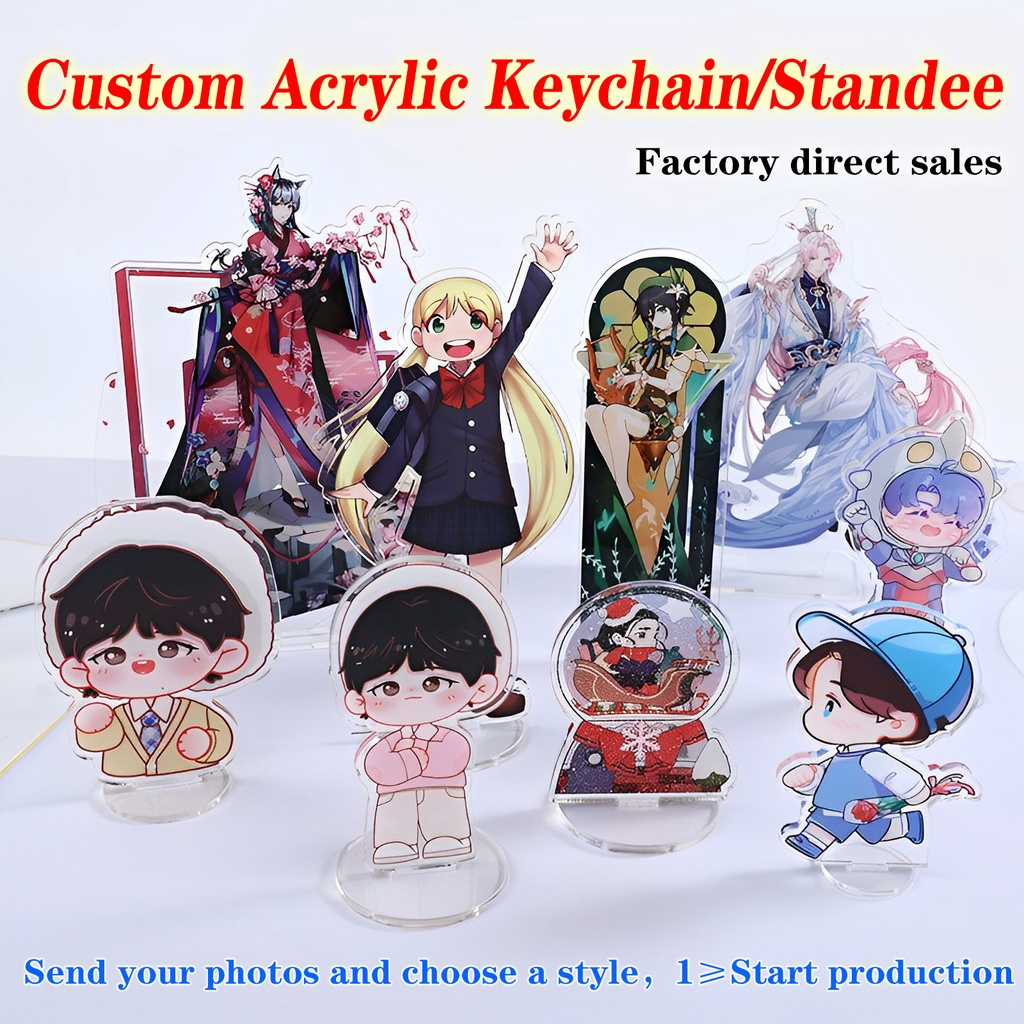 【Customize】พวงกุญแจอะคริลิคใส รูปการ์ตูนดาว กําหนดเอง สําหรับห้อยตกแต่ง