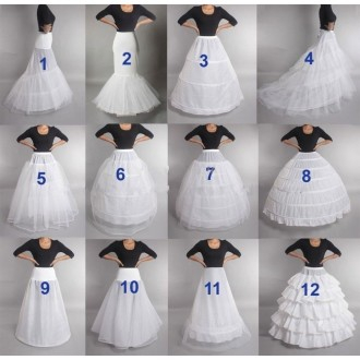 ชุดเดรสเจ้าสาว สลิปออน คริโนลีน หลายสไตล์ สีขาว สีดํา พลัสไซซ์ เอว
