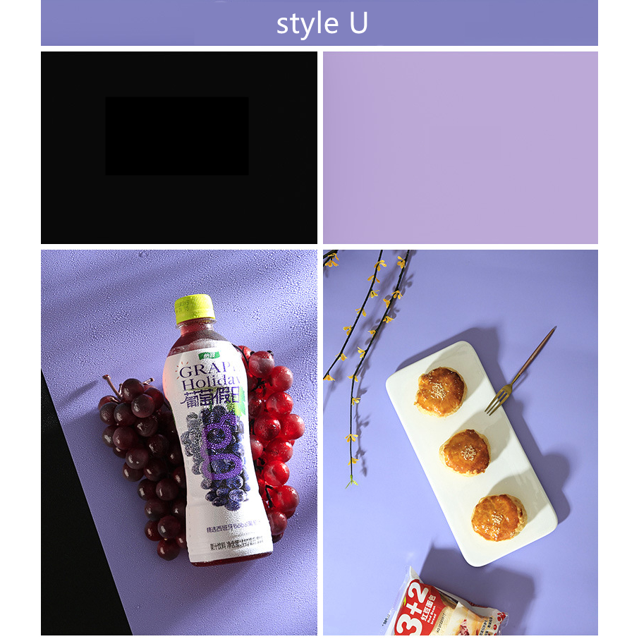 Selens ฉากถ่ายรูปสินค้าสี 2in1 สีพื้น ไม่มีลาย ขนาดใหญ่ 87x57 ซม. โปสเตอร์พื้นหลัง สีพื้น กันน้ำ พรอพถ่ายรูปสินค้า