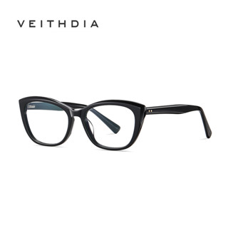 Veithdia ใหม่ แว่นตาแฟชั่น กรอบแคทอาย ป้องกันแสงสีฟ้า สําหรับทุกเพศ PS8814