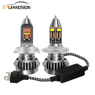 หลอดไฟตัดหมอก 50000Lm Ruiandsion AC DC 8-24V H4 LED 6000K 4800K 3000K สําหรับรถจักรยานยนต์ สกูตเตอร์ 1 ชิ้น