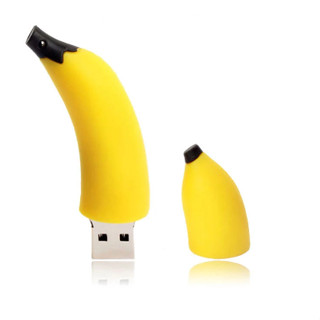 Banana แฟลชไดรฟ์ USB 2TB ความเร็วสูง ลายการ์ตูนน่ารัก 128GB 64GB 32GB 16GB 8GB สําหรับคอมพิวเตอร์