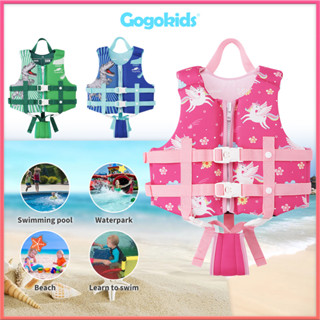 Gogokids เสื้อชูชีพ เสื้อชูชีพว่ายน้ํา เสื้อชูชีพ เพื่อการเรียนรู้ สําหรับเด็กผู้ชาย ผู้หญิง 11-35 กก.