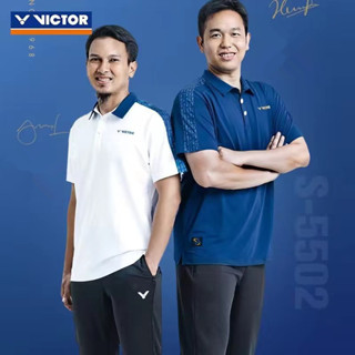 เสื้อโปโลแขนสั้น ลายทีมชาติแบดมินตัน Victory ครบรอบ 55 ปี สําหรับเด็กผู้ชาย และผู้หญิง