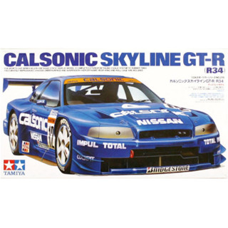 Tamiya 24219 ชุดโมเดลรถยนต์ 1/24 Calsonic Impul Nissan Skyline GT-R R34 JGTC99