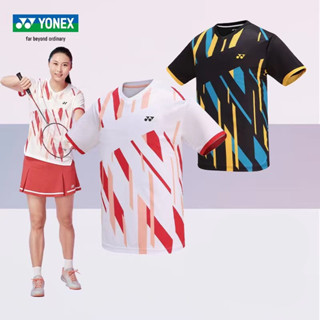 Yonex เสื้อกีฬาแบดมินตัน แขนสั้น ระบายอากาศ แห้งเร็ว ใส่สบาย สดชื่น แฟชั่นฤดูร้อน สําหรับผู้ชาย และผู้หญิง