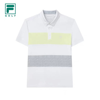 Fila FILA Official เสื้อโปโลแขนสั้น ผ้าถัก ลาย Golf Elite เหมาะกับฤดูร้อน สําหรับผู้ชาย