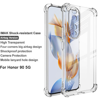 Imak Huawei Honor 90 5G เคสโทรศัพท์ ซิลิโคนนิ่ม TPU กันกระแทก สี่มุม สําหรับ Huawei Honor90 5G Four Corners Airbag Shockproof Phone Case