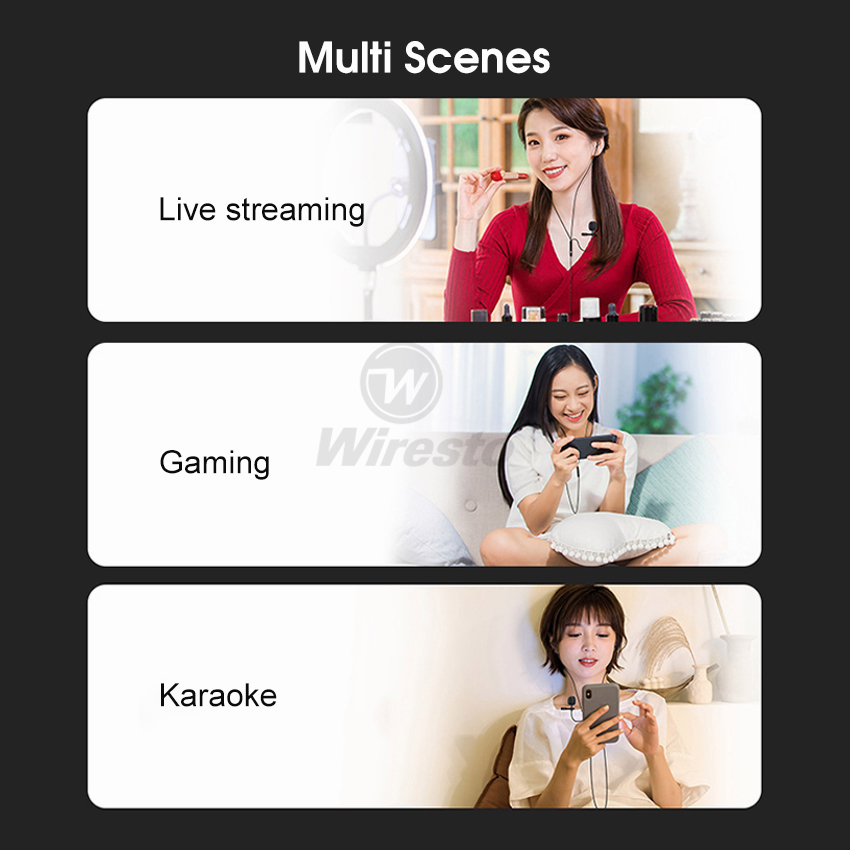 Wiresto หูฟังอินเอียร์ แบบมีสาย ตัดเสียงรบกวน HIFI เสียงเบสหนัก ไมโครโฟนคู่ สตรีมมิ่ง คาราโอเกะ เล่นเกม