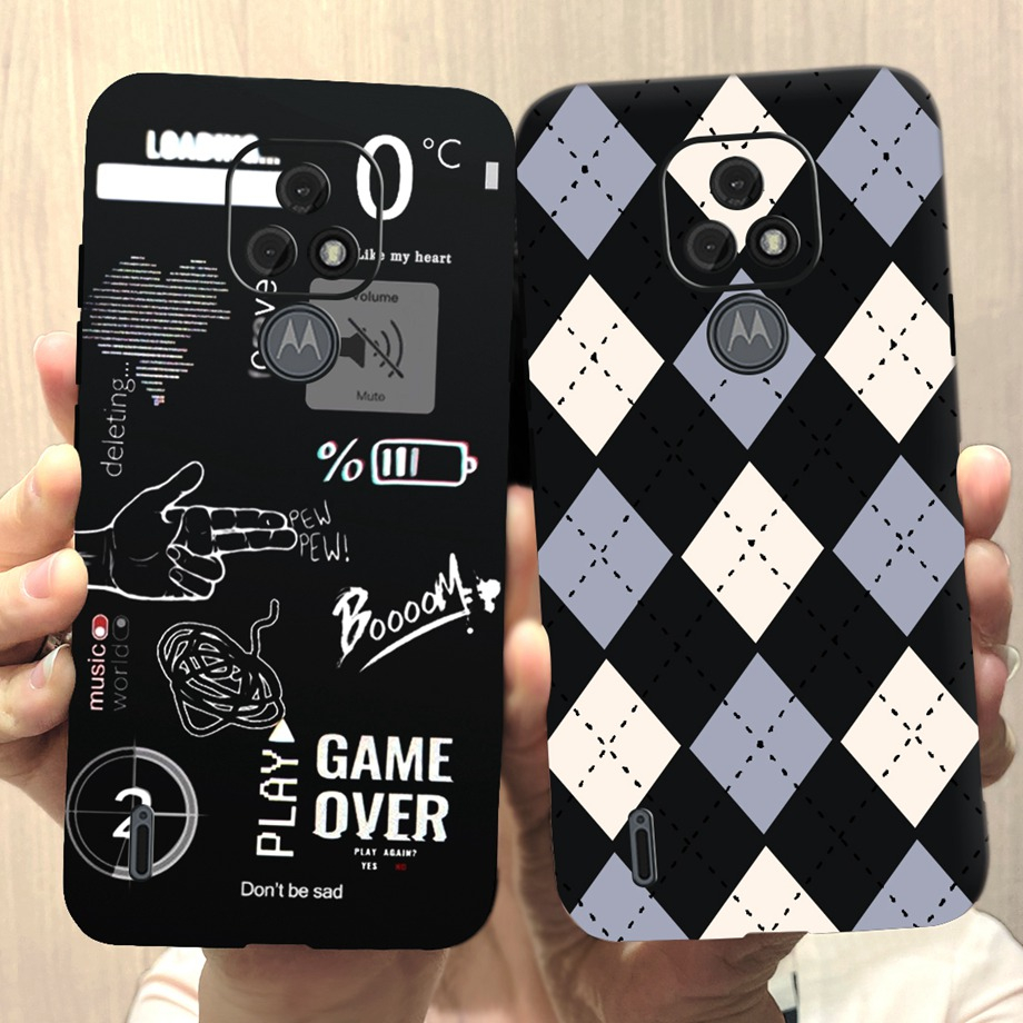 เคสโทรศัพท์มือถือ ซิลิโคนนิ่ม ลายตารางหมากรุก สีแคนดี้ สําหรับ Motorola Moto E7 E 7+ Moto E7 MotoE7 
