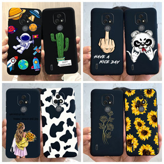 เคสโทรศัพท์มือถือ ซิลิโคนนิ่ม ลายนักบินอวกาศ ดอกทานตะวัน สําหรับ Motorola Moto E7 MotoE7 e 7 6.5 นิ้ว