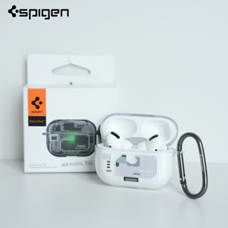 SPIGEN เคสซิลิโคน TPU ใส แบบนิ่ม พร้อมพวงกุญแจโลหะ สําหรับ AirPods Pro 2nd Generation (2022) AirPods Pro AirPods 3