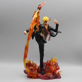 โมเดลฟิกเกอร์ PVC อนิเมะ One Piece Vinsmoke Sanji GK ขนาด 34 ซม. สําหรับตกแต่ง