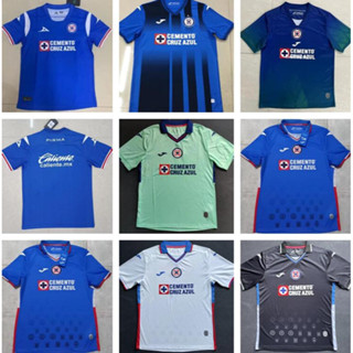 เสื้อกีฬาแขนสั้น ลายทีมชาติฟุตบอล Cruz Azul 2022 2023 23 24 ชุดเยือน