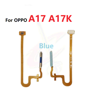 ลายนิ้วมือ แพรปุ่มโฮมสแกนนิ้ว ( Finger ) ปุ่มเปิดปิด สําหรับ OPPO A17 A17K