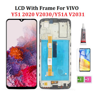 หน้าจอสัมผัส LCD พร้อมกรอบ สําหรับ VIVO Y51 2020 V2030 Y51A V2031