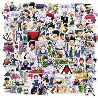 สติกเกอร์ไวนิล ลายการ์ตูน Hunter X Hunter กันน้ํา สําหรับติดตกแต่งสเก็ตบอร์ด โน๊ตบุ๊ค จํานวน 100 ชิ้น