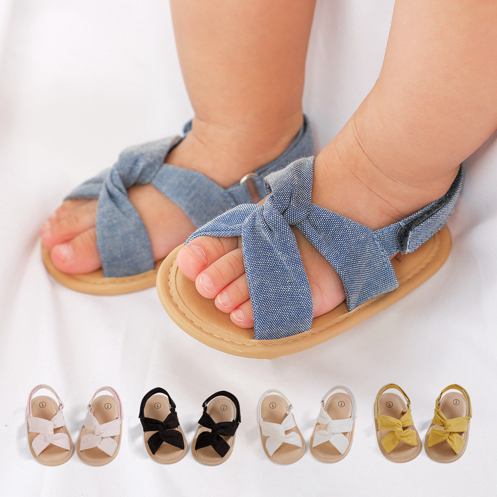 รองเท้าแตะเด็ก Cross Strap Soft Sole รองเท้าเด็ก