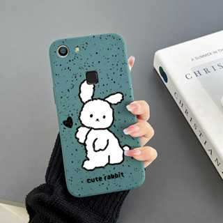 เคสโทรศัพท์มือถือ Tpu แบบนิ่ม พิมพ์ลายการ์ตูนกระต่าย และหัวใจ พร้อมสายคล้อง สําหรับ Vivo Y17 Y15 Y12 Y12i Y11 Y19 Y73S