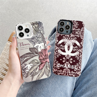 เคสโทรศัพท์มือถือแบบใส ชุบไฟฟ้า ลายแบรนด์ Chanel น่ารัก สีเงิน สําหรับ iPhone 13 Pro Max 11 12 13 14 Pro Max 14