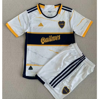 เสื้อกีฬาแขนสั้น ลายทีม Boca Juniors Jersey 2023/24 สําหรับเด็ก