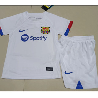 Barcelona เสื้อเชิ้ต สีขาว สําหรับเด็ก 2023/24