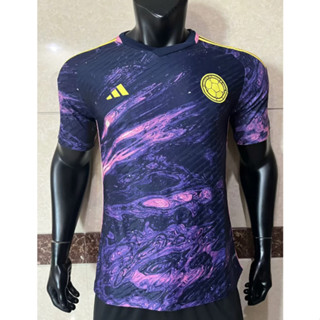 เสื้อกีฬาแขนสั้น ลายทีมชาติฟุตบอล Colombia 2023 2024 ชุดเหย้า