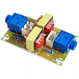 หม้อแปลงแยกเสียงกราวด์ทั่วไป 3.5 มม. Coupler โมดูลแยกเสียงรบกวนกราวด์ทั่วไป