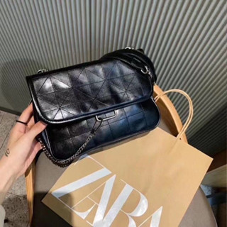 Zara กระเป๋าสะพายไหล่ สะพายข้าง แฟชั่นใหม่ สําหรับสตรี