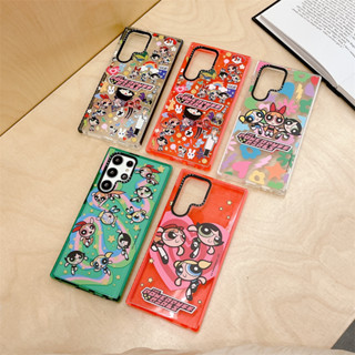 เคสโทรศัพท์มือถือ TPU แบบนิ่ม ลายการ์ตูน The Powerpuff Girl กันกระแทก สําหรับ Samsung Galaxy S23 S21 S22 Plus S22 S21 Ultra S23 Ultra