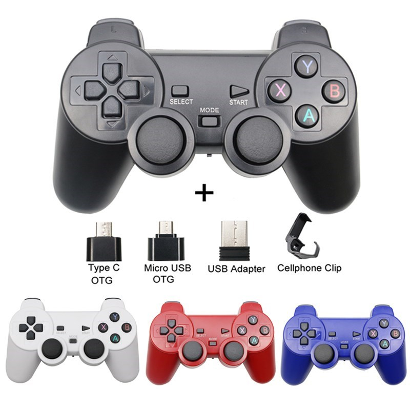 2.4g Wireless Gamepad สําหรับโทรศัพท์ Android/PC/PS3/TV กล่องจอยสติ๊กเกม USB Controller คอนโซลอุปกรณ