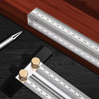 Woodworking Marking T-Type Scale Ruler Hole Scribing Marking Ruler Stainless Precision Line Gauge Carpenter Measuring Tools