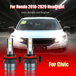 หลอดไฟหน้ารถยนต์ LED 4300K 6000K xpower Recomark สําหรับ Honda Civic FC H11 HB3 2 ชิ้น