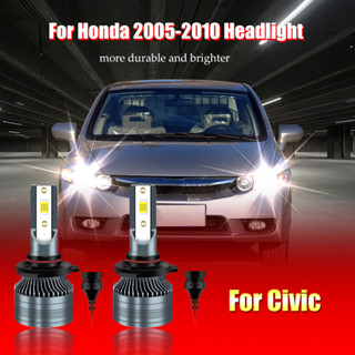 หลอดไฟหน้ารถยนต์ LED 6000K xpower Recomark สําหรับ Honda Civic FD HB4 HB3 2 ชิ้น